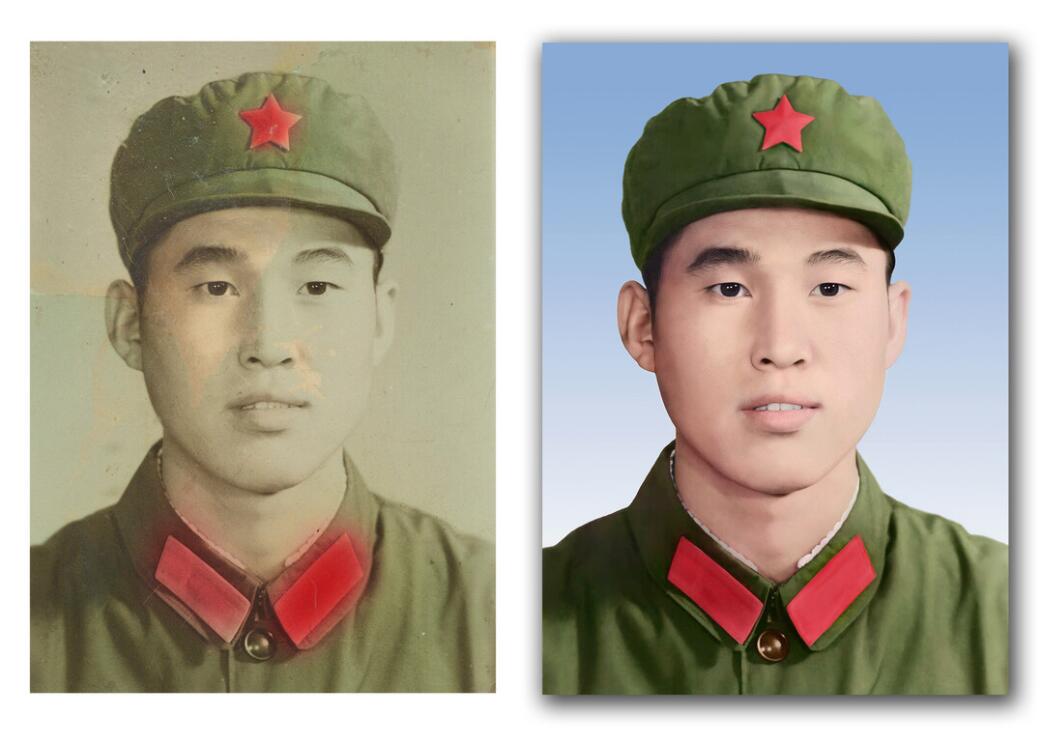 蔚县破损照片修复-18